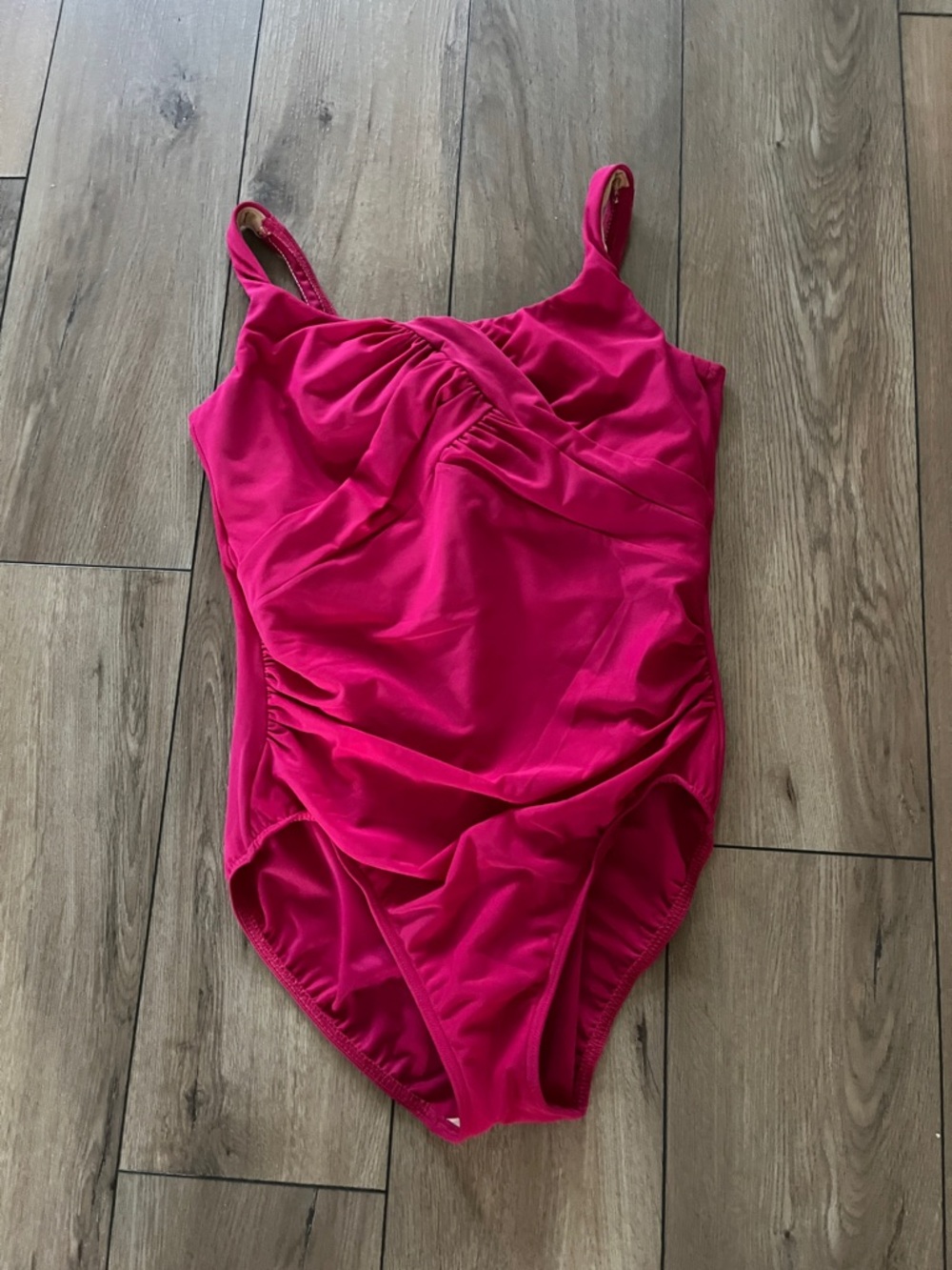 Lands' End Bright Pink One-Piece Swimsuit
